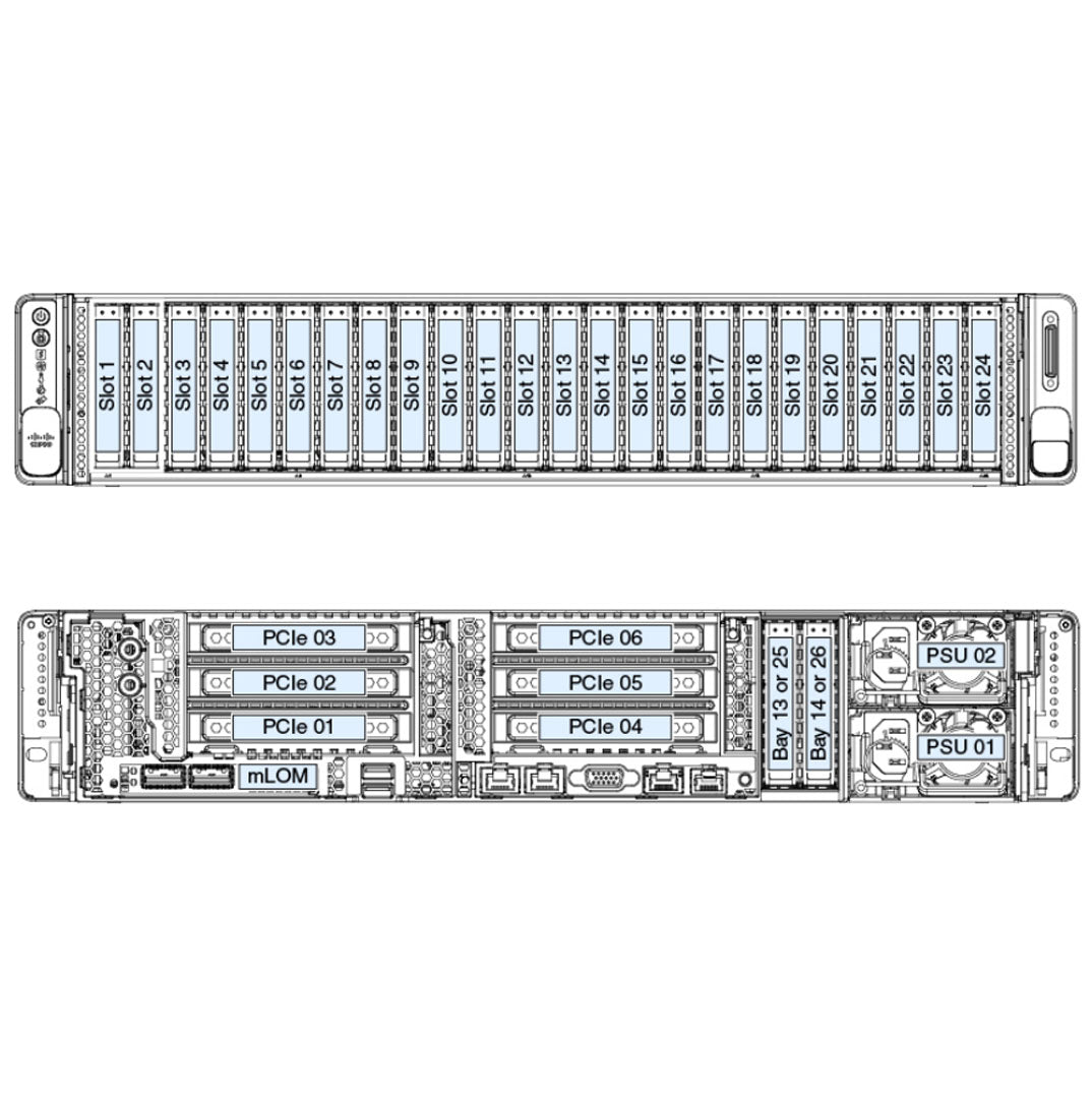 Cisco HyperFlex Edge HX240c M6 Rack Server CTO