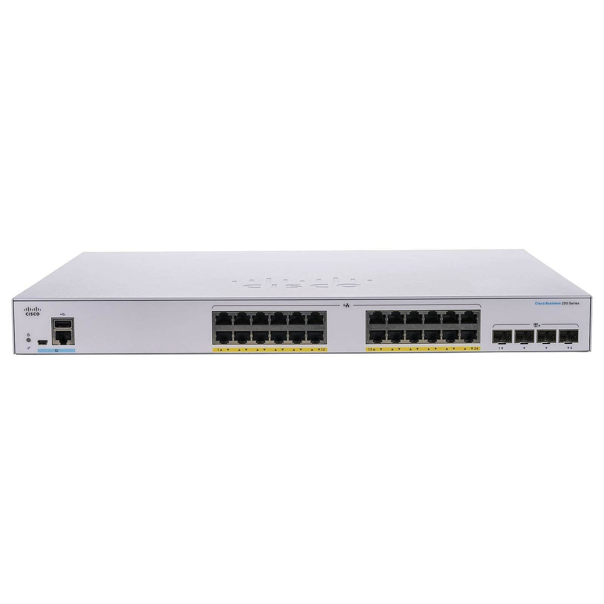 Cisco 24x 10/100/1000 Ethernet ports, 4x 1G SFP uplinks Switch - C1000-24T-4G-L Refurbished