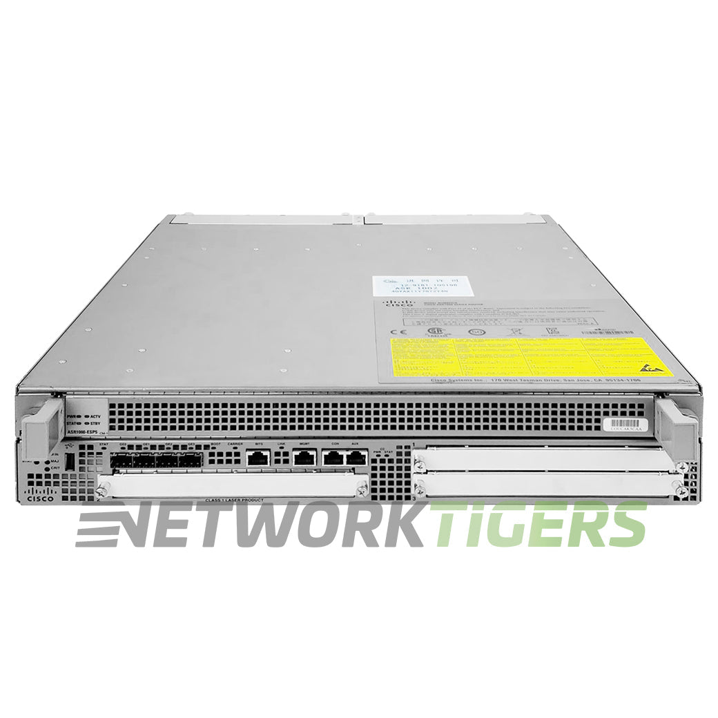 Cisco ASR1002-5G-SHA/K9 4x 1GB SFP 3x Open SPA Slot Router w/ ESP5