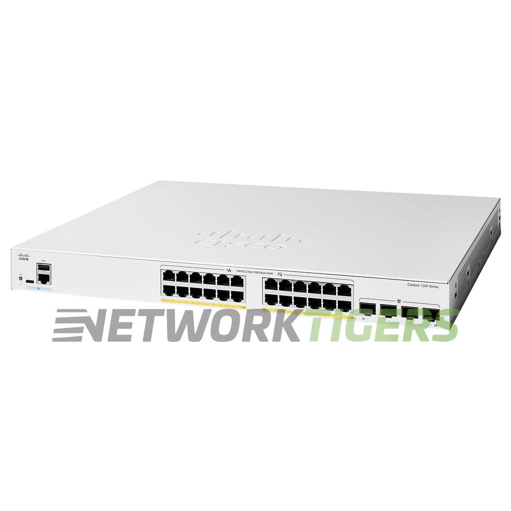 Cisco C1200-24FP-4G Catalyst 1200 24x 1GB PoE+ RJ45 4x 10GB SFP+ Switch