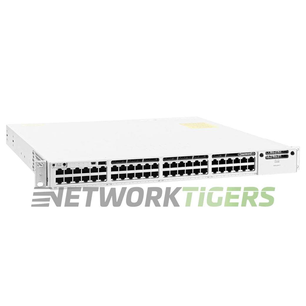 NEW Cisco C9300-48P-E 48x 1GB PoE+ RJ45 1x Expansion Module Slot Switch