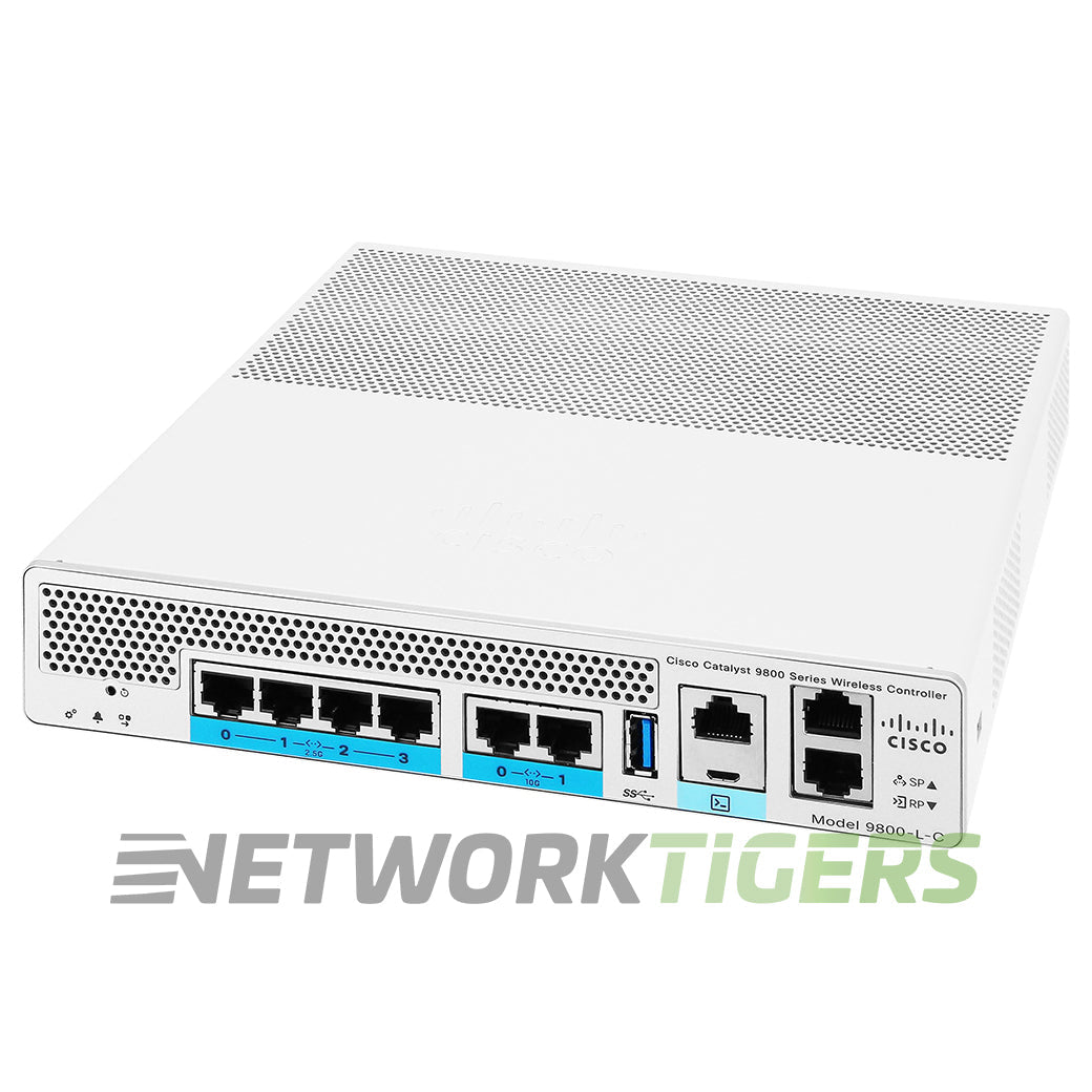 Cisco C9800-L-C-K9 Catalyst 4x 1/2.5 GB 2x 10GB RJ45 250 APs Wireless Controller