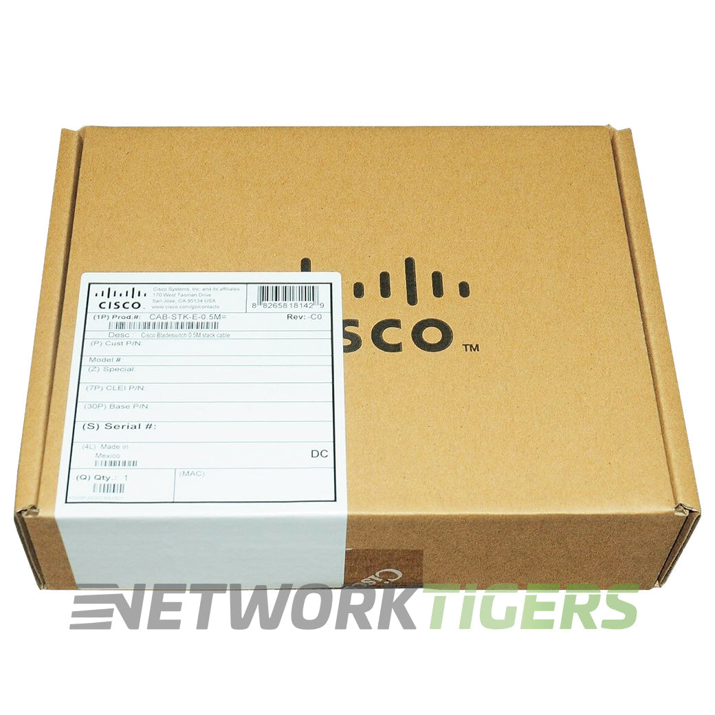 NEW Cisco CAB-STK-E-0.5M Catalyst 2960XR Series 50cm Switch Stacking Cable