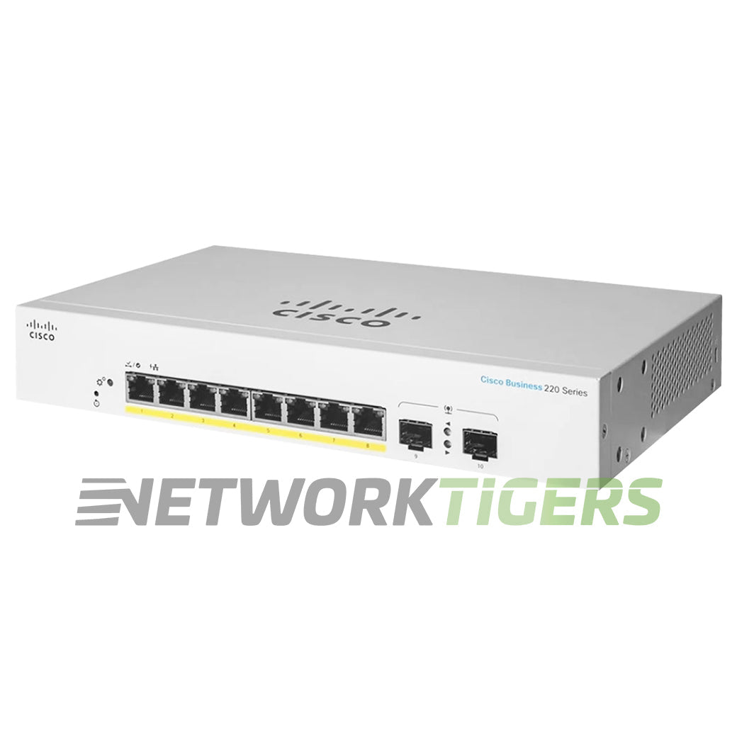 NEW Cisco CBS220-8P-E-2G-NA Business 220 8x 1GB PoE+ RJ45 2x 1GB SFP Switch