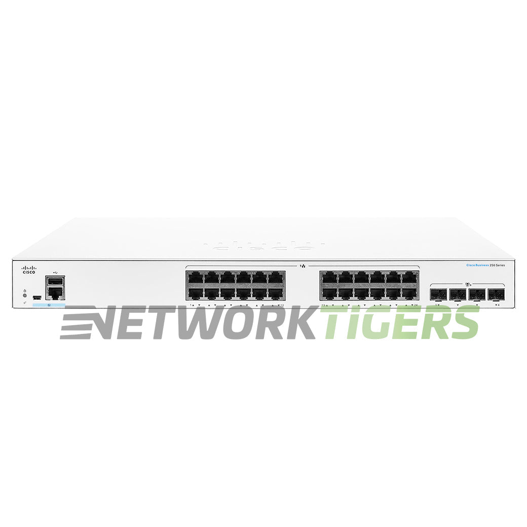 Cisco CBS250-24T-4G-NA Business 250 Smart Series 24x 1GB RJ45 4x 1GB SFP Switch