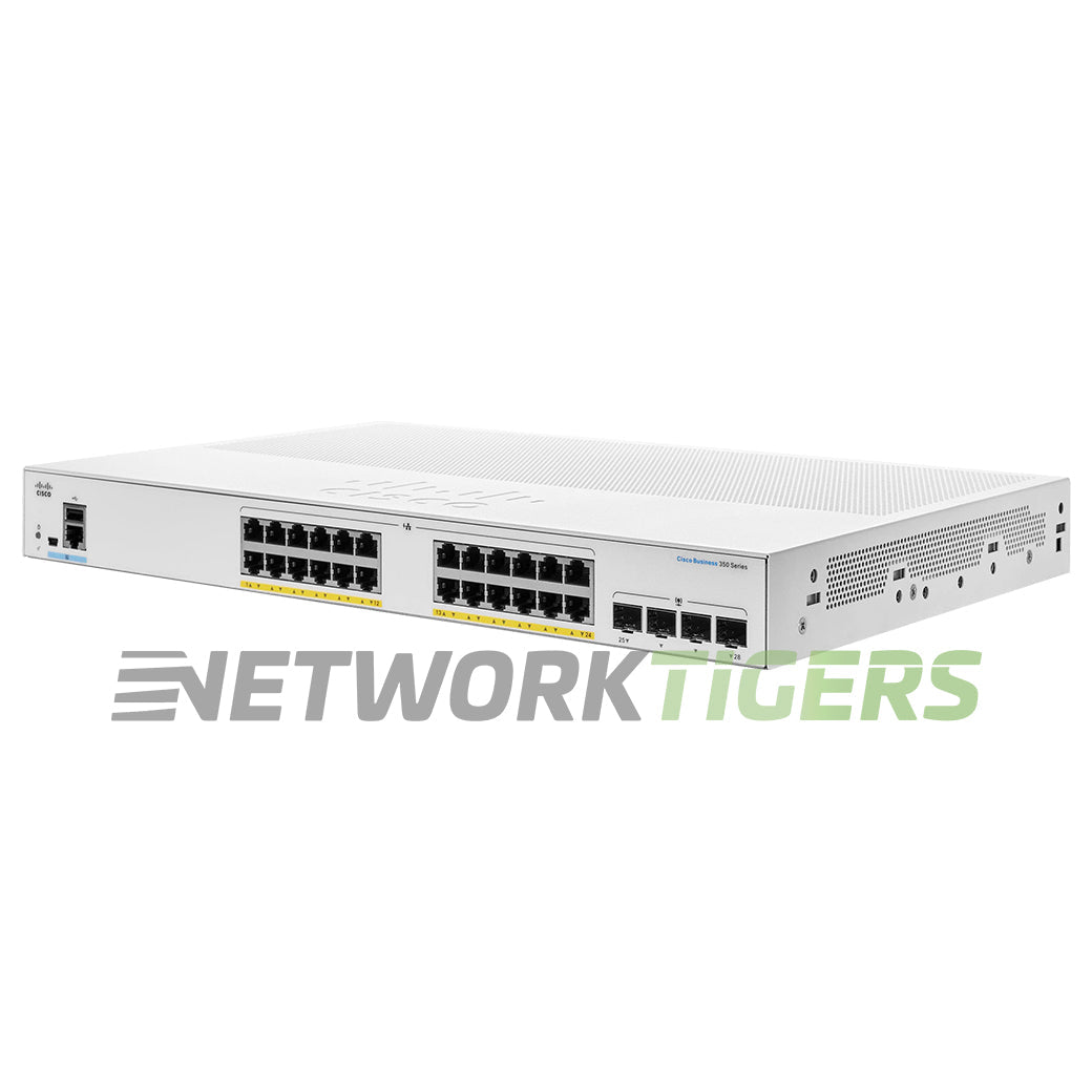 Cisco CBS350-24P-4X-NA Business 350 24x 1GB PoE+ RJ45 4x 10GB SFP+ Switch