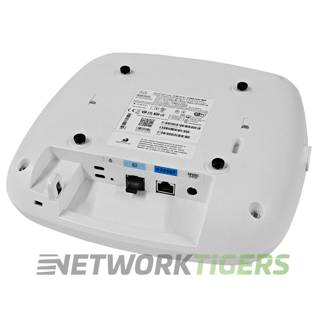 NEW Cisco Meraki CW9164I-MR Wi-Fi 6E 802.11ax Int Ant HP Unclaimed WAP w/ Mounts