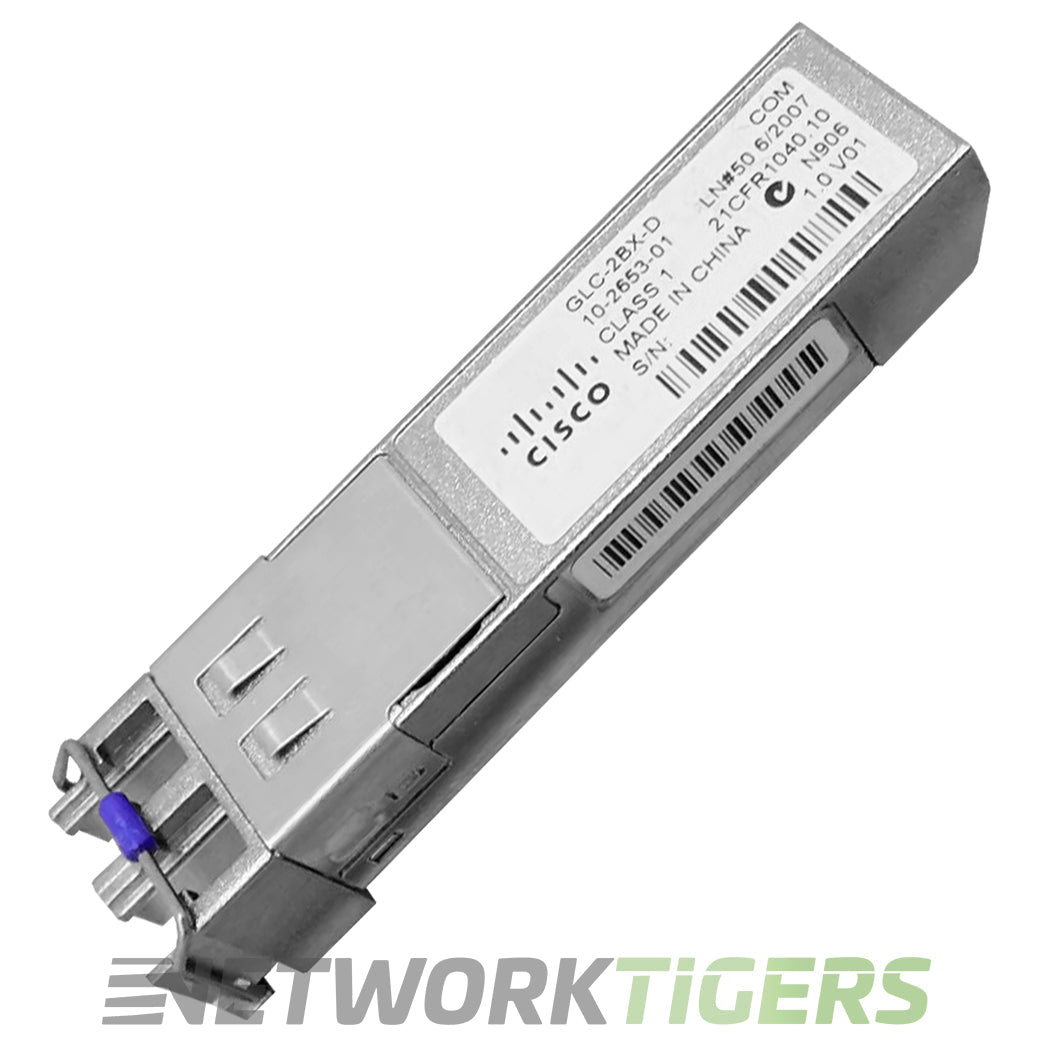 Cisco GLC-2BX-D 1GB BASE-BX 1490nm (Tx)/1310nm (Rx) 10km DOM SMF SFP Transceiver
