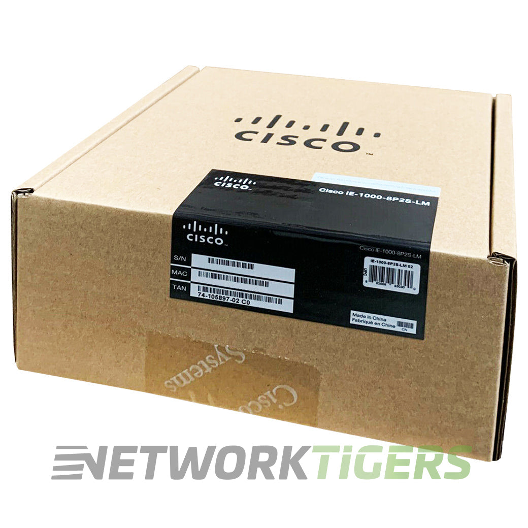 NEW Cisco IE-1000-8P2S-LM IE 1000 8x FE PoE+ RJ45 2x 1GB SFP Switch