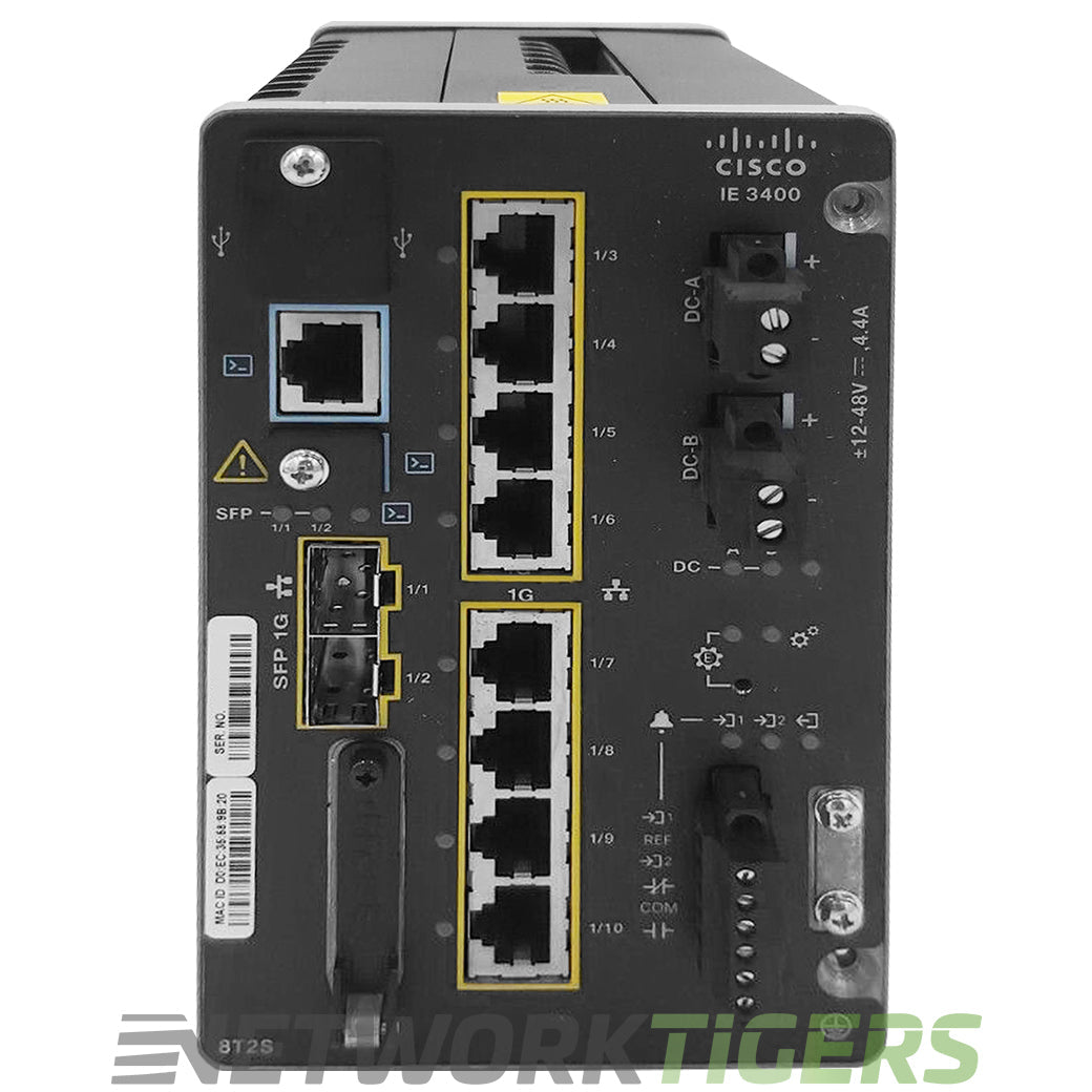 NEW Cisco IE-3400-8T2S-A IE 3400 Rugged Series 8x 1GB RJ45 2x 1GB SFP Switch