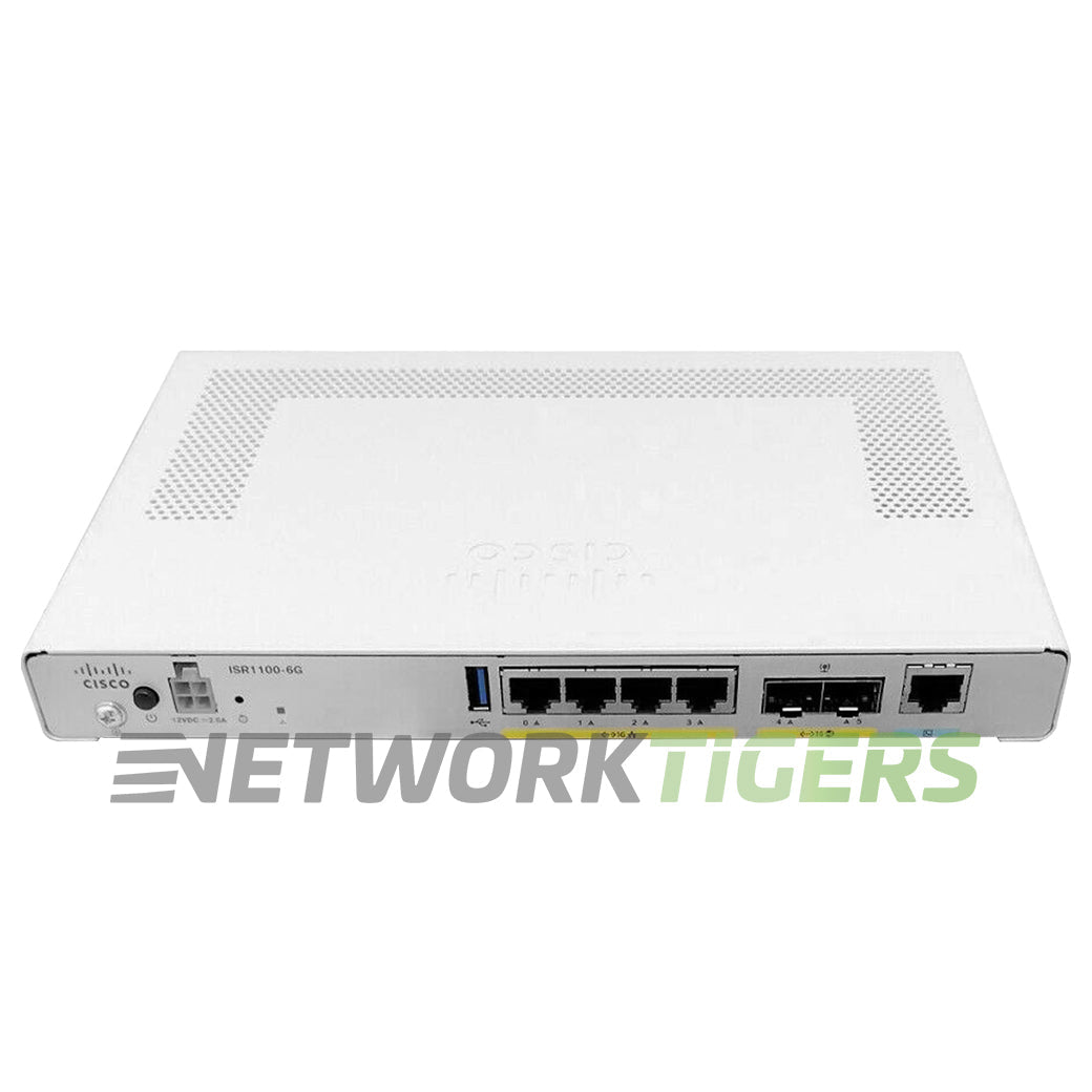 NEW Cisco ISR1100-6G ISR 1000 Series 4x 1 Gigabit RJ45 2x 1 Gigabit SFP Router