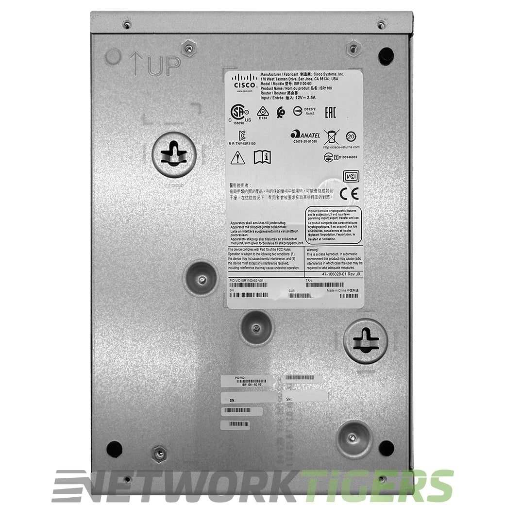 NEW Cisco ISR1100-6G ISR 1000 Series 4x 1 Gigabit RJ45 2x 1 Gigabit SFP Router