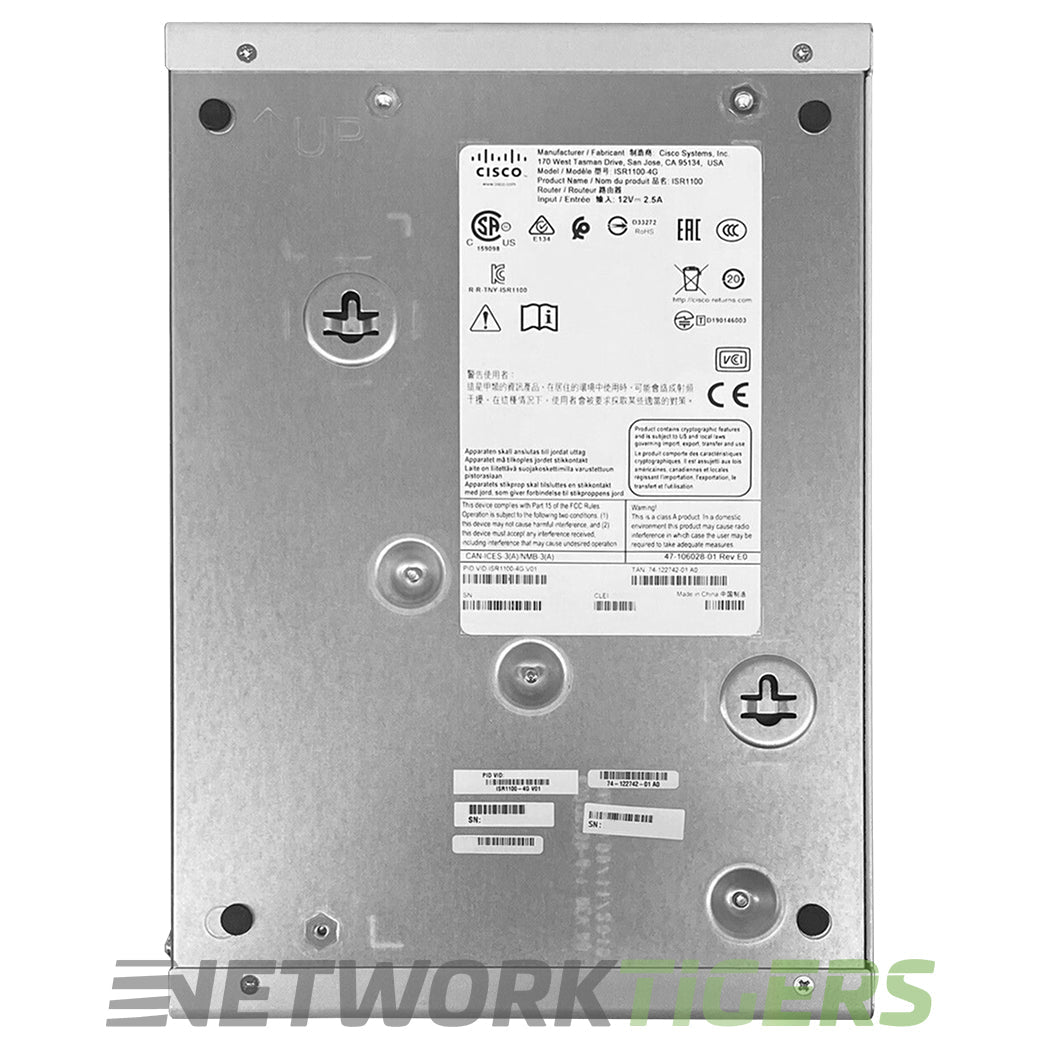 Cisco ISR1100X-4G ISR 1000 Series 4x 1 Gigabit RJ-45 Router