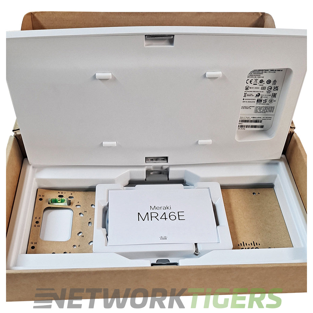 NEW Cisco Meraki MR46E-HW Quad-Radio 4x4:4 802.11ax WiFi 6 MU-MIMO Unclaimed WAP