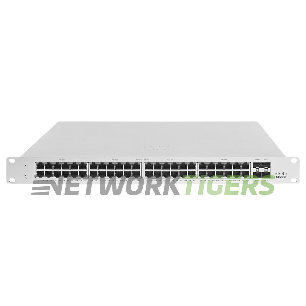 NEW Cisco MS130-48P-HW Meraki 48x 1GB PoE+ RJ45 4x 1GB SFP Unclaimed Switch