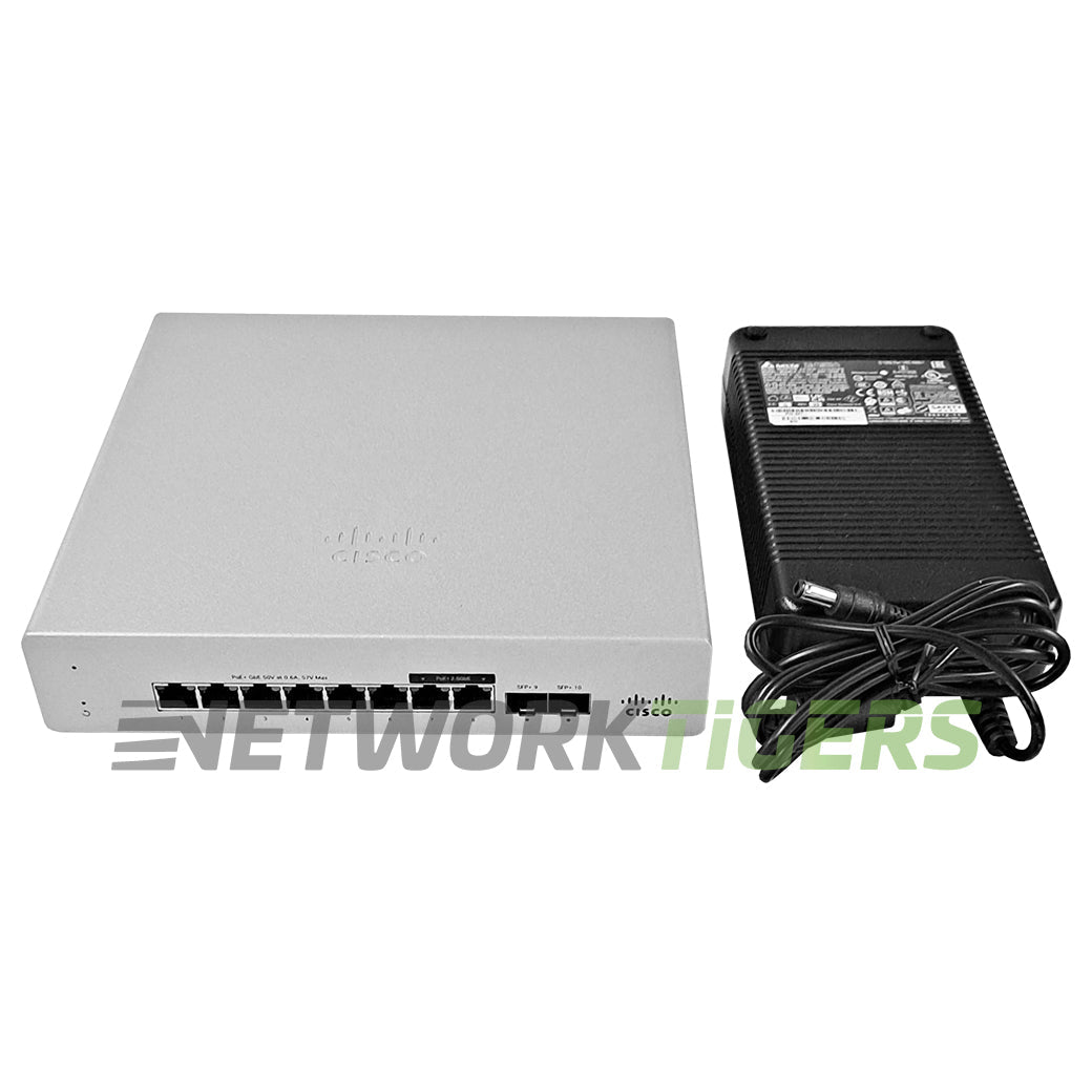 New Cisco Meraki MS130-8X-HW 6x MultiGB PoE++ RJ45 2x 10GB SFP+ Unclaimed Switch