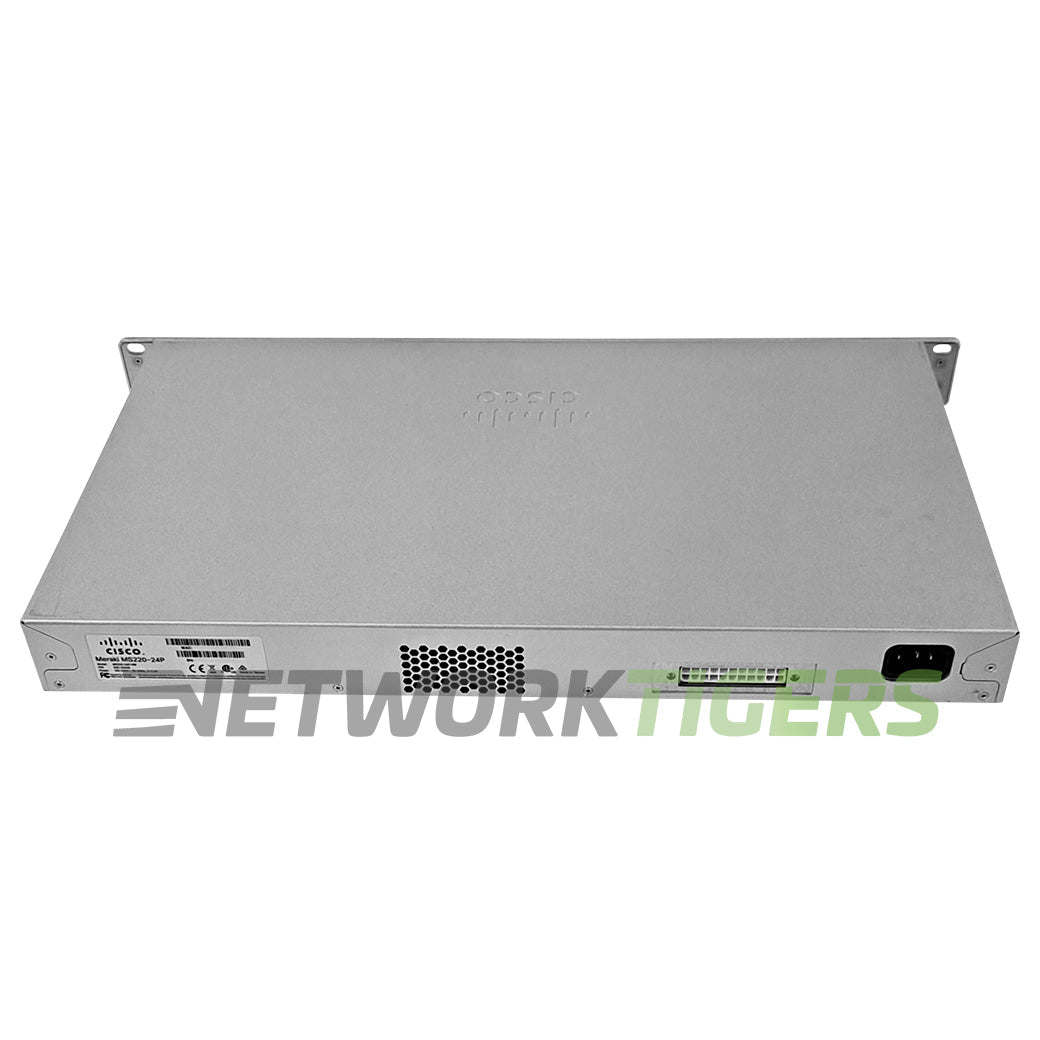 Cisco Meraki MS220-24P-HW 24x 1GB PoE+ RJ45 4x 1GB SFP Unclaimed Switch