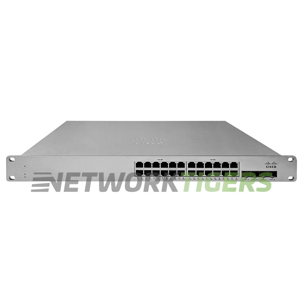 Cisco Meraki MS225-24P-HW 24x 1GB PoE+ RJ45 4x 10GB SFP+ Unclaimed Switch