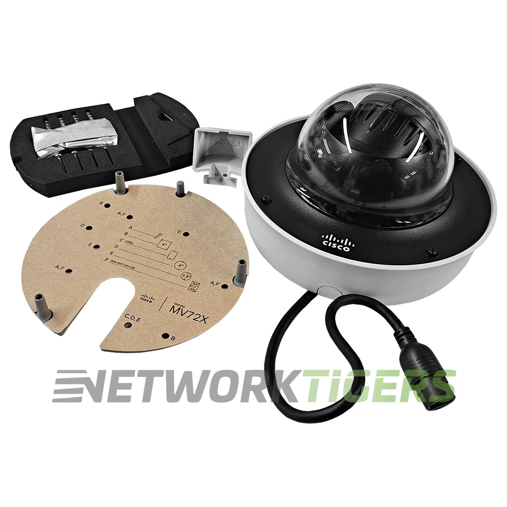 Cisco Meraki MV72X-HW Varifocal Outdoor Dome Camera w/ 512GB Storage