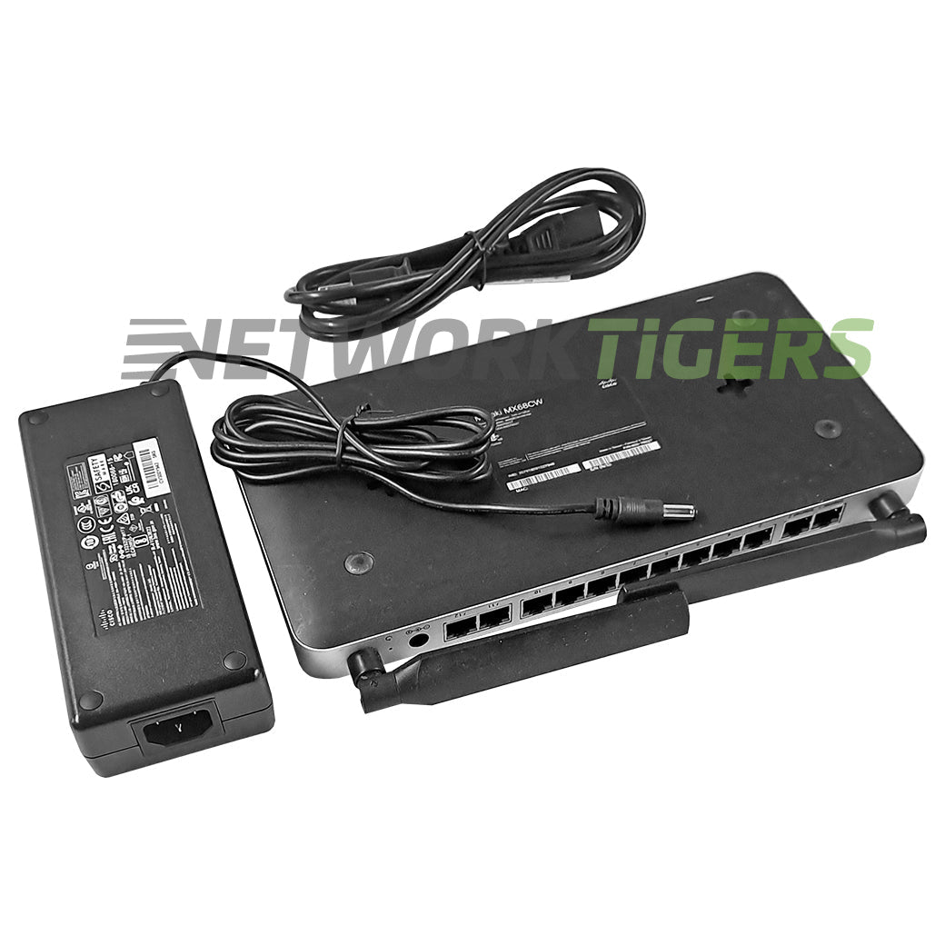 Cisco Meraki MX68CW-HW 450 Mbps 2x 1GB WAN 10x 1GB LAN Unclaimed Firewall