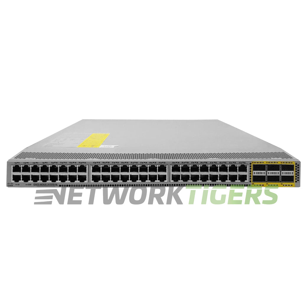 NEW Cisco N3K-C3172TQ-XL 48x 10GB Copper 6x 40GB QSFP+ Front-to-Back Air Switch
