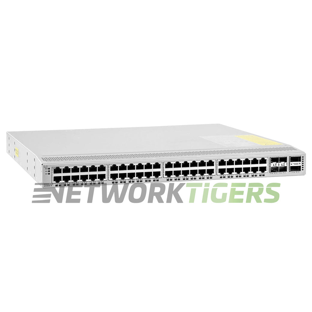 Cisco N9K-C92348GC-X 48x 1GB RJ45 4x 25GB SFP28 2x 100GB QSFP28 F-B Air Switch
