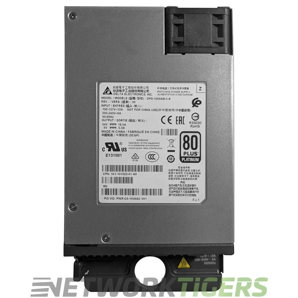 NEW Cisco PWR-C6-1KWAC Catalyst 9200 1000W AC Config 6 Switch Power Supply