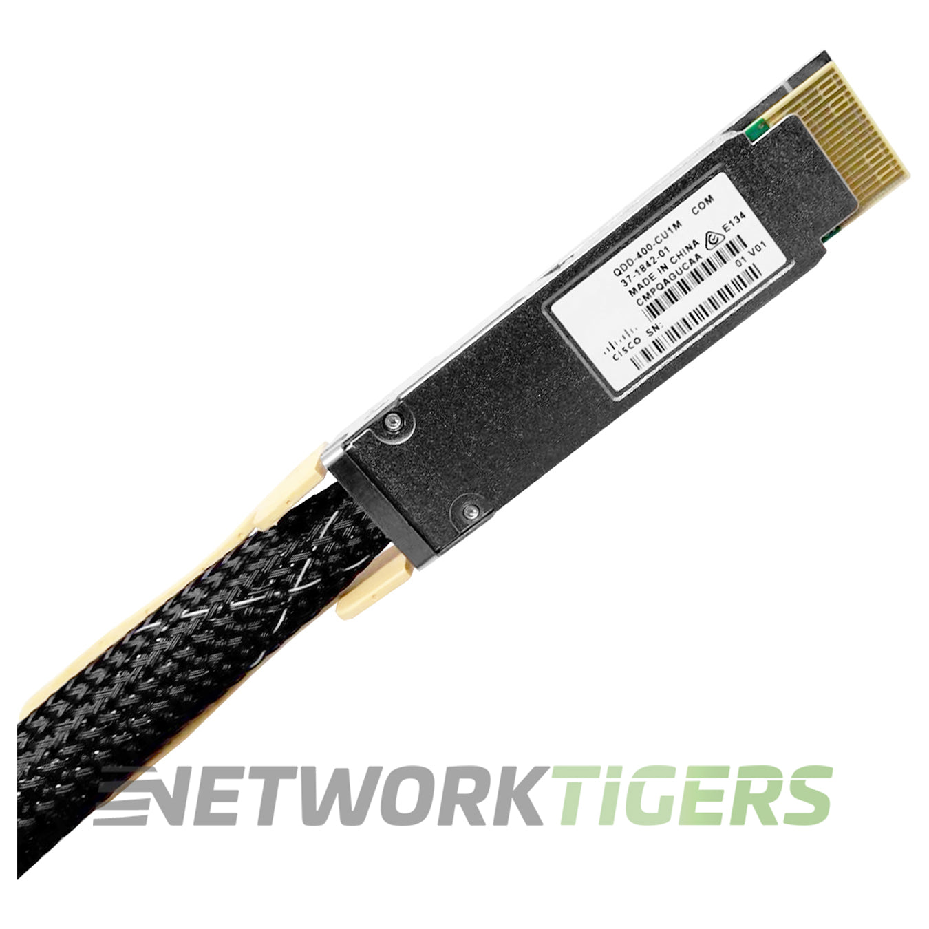 Cisco QDD-400-CU1M 1m 400GB QSFP-DD Direct Attach Copper Cable