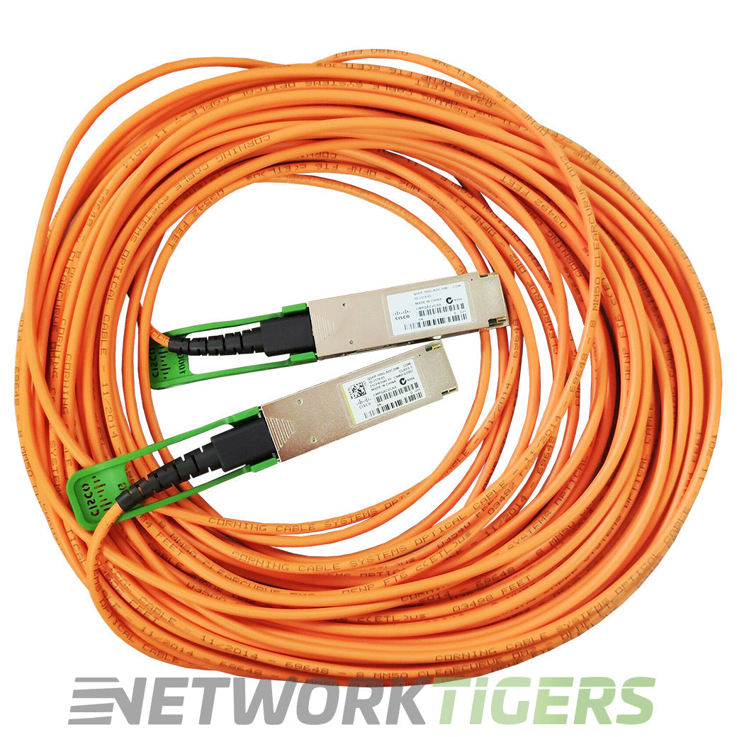 NEW Cisco QSFP-100G-AOC25M 25m 100GB QSFP28 Active Optical Cable