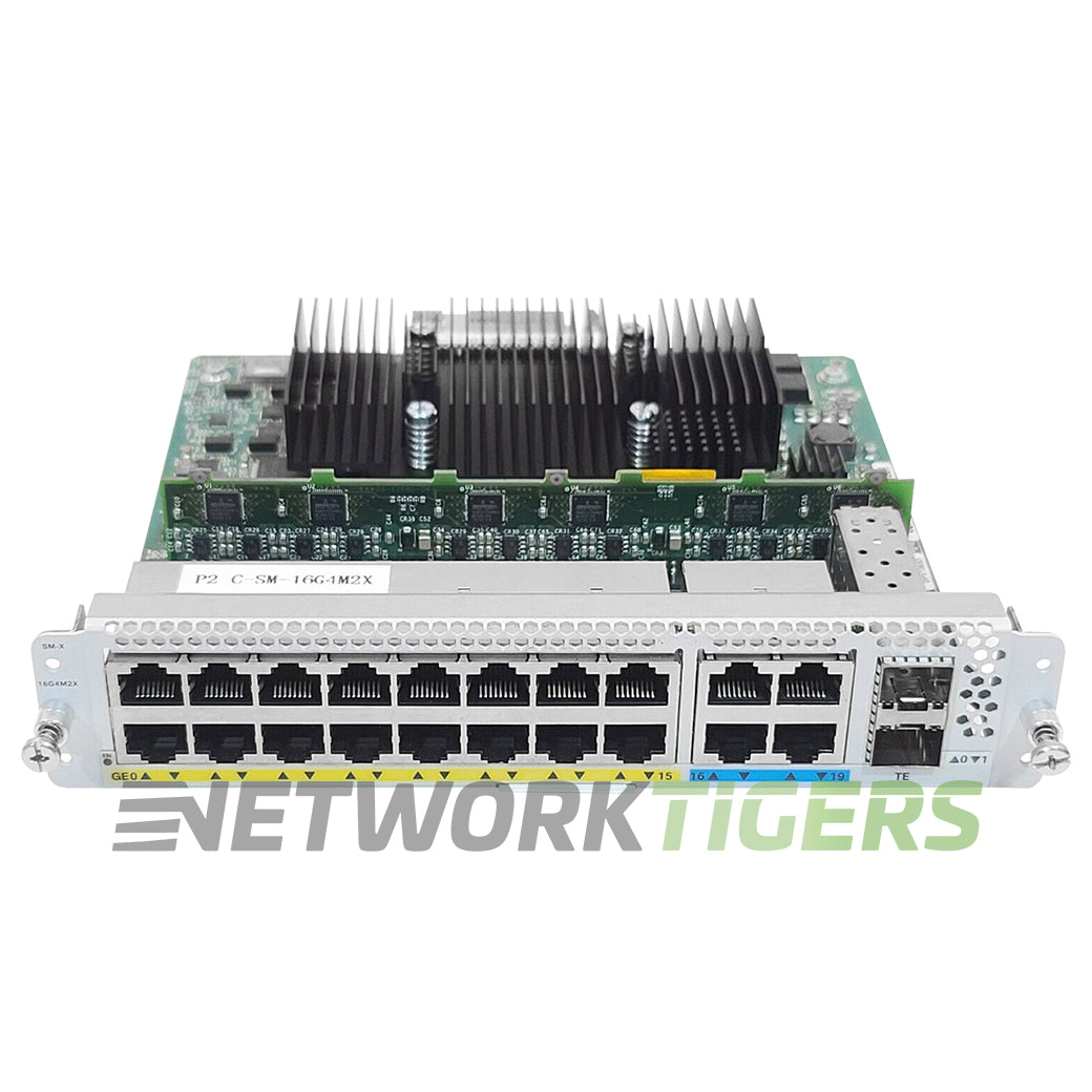 NEW Cisco SM-X-16G4M2X 16x 1GB RJ45 2x MultiGB RJ45 2x 10GB SFP+ Service Module