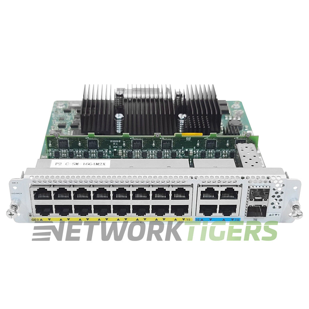 NEW Cisco SM-X-16G4M2X 16x 1GB RJ45 2x MultiGB RJ45 2x 10GB SFP+ Service Module