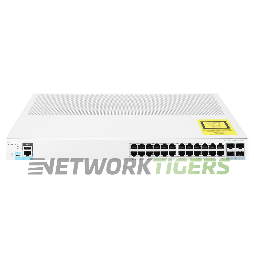 NEW Cisco WS-C2960L-24TQ-LL 24x 1GB RJ45 4x 10GB SFP+ Switch