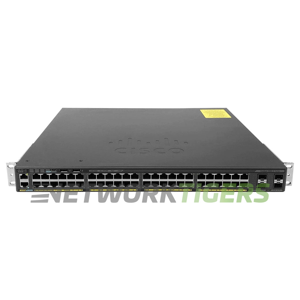 Cisco WS-C2960X-48FPS-L Catalyst 2960X 48x 1GB PoE RJ45 4x 1GB SFP Switch