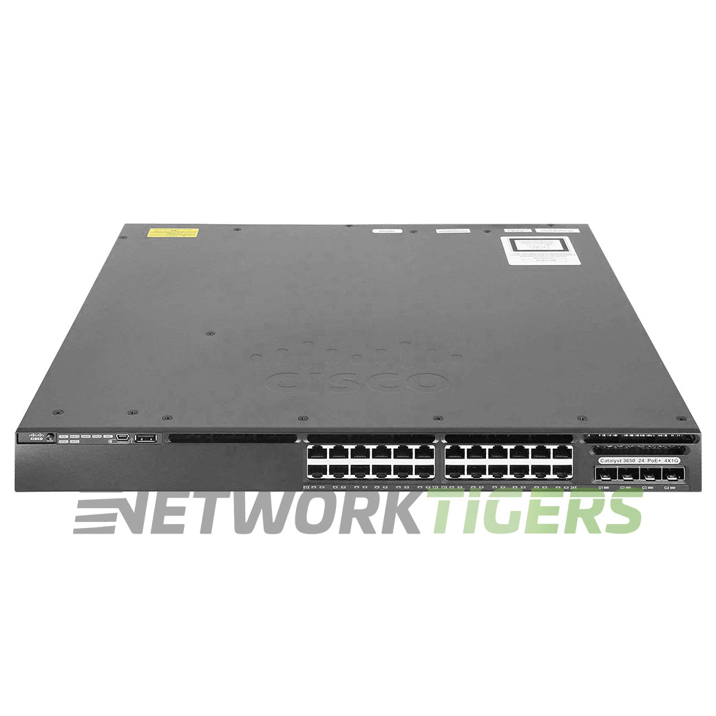 NEW Cisco WS-C3650-24PS-S 24x 1GB PoE+ RJ-45 4x 1GB SFP Switch