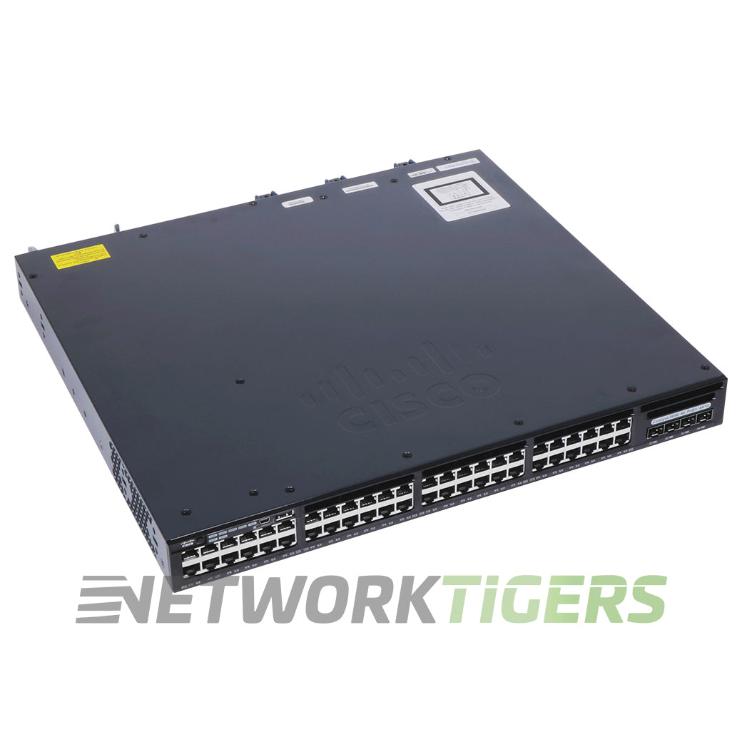 NEW Cisco WS-C3650-48PQ-L 48x 1GB PoE+ RJ-45 4x 10GB SFP+ Switch