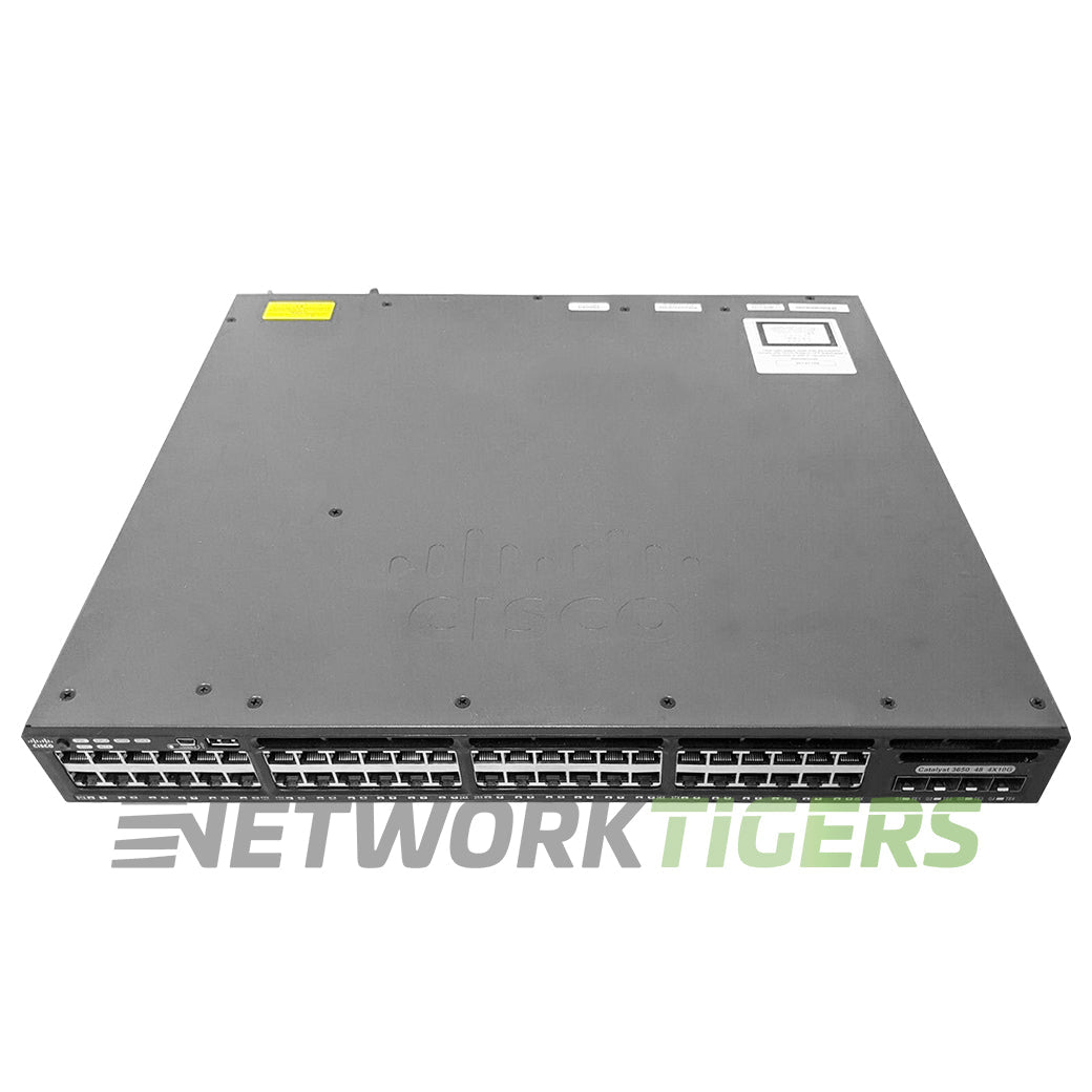 Cisco WS-C3650-48TQ-E 48x 1GB RJ45 4x 10GB SFP+ Switch