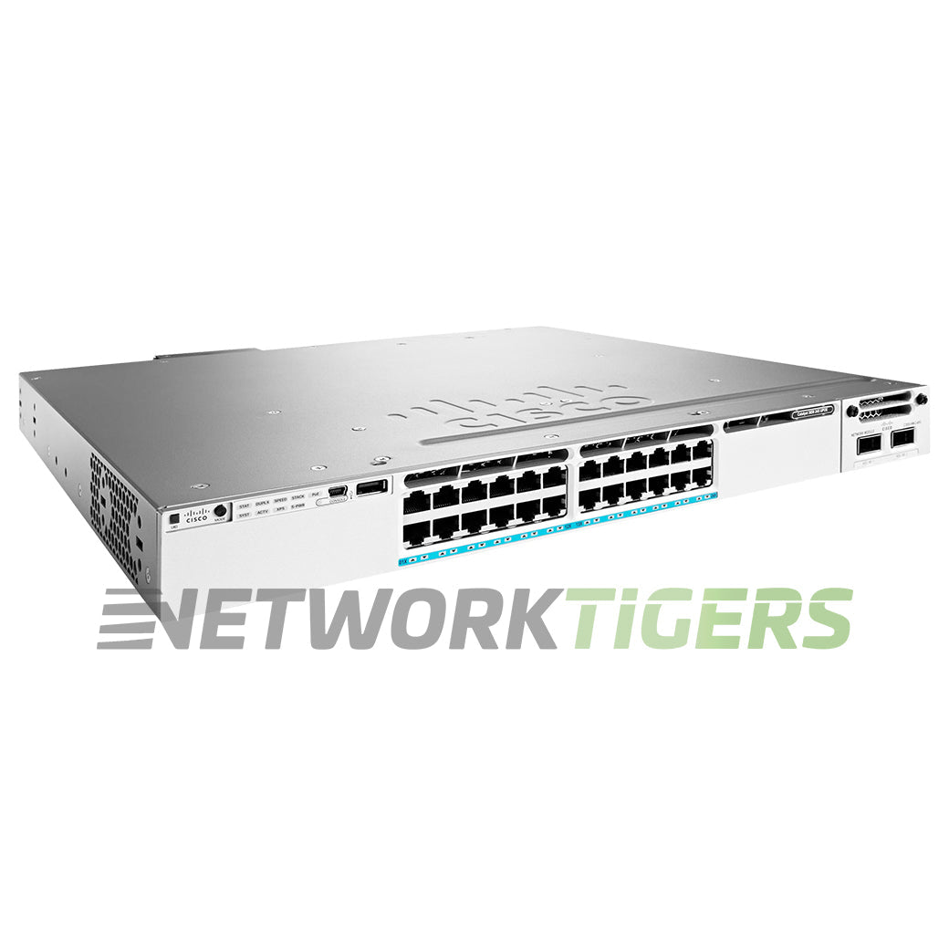 Cisco WS-C3850-24XU-L 24x MultiGB UPoE RJ45 1x Module Slot Switch