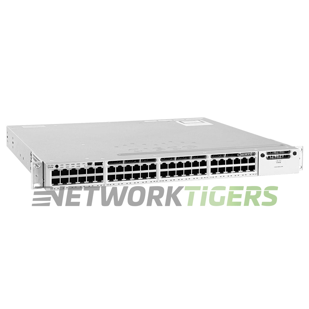NEW Cisco WS-C3850-48PW-S 48x 1GB PoE RJ-45 1x Mod Slot Manages 5x APs Switch