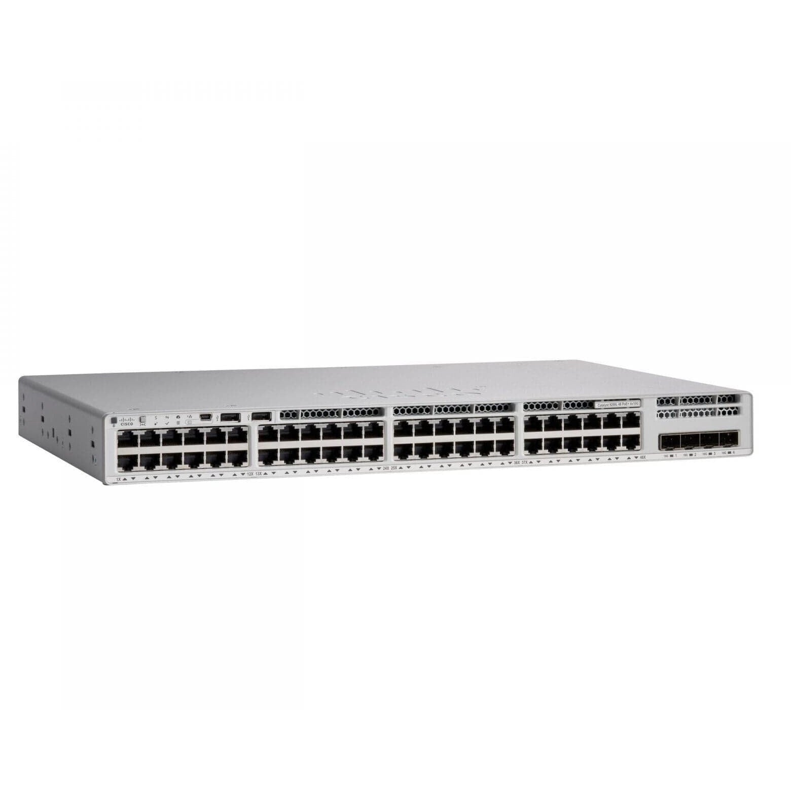 C9200L-48PXG-2Y-A - Cisco Catalyst 9200 Series Switch with 8 ports multi-gigabit ethernet, 40 ports gigabit ethernet, Full PoE+, 2x 25 gigabit SFP28, Network Advantage license