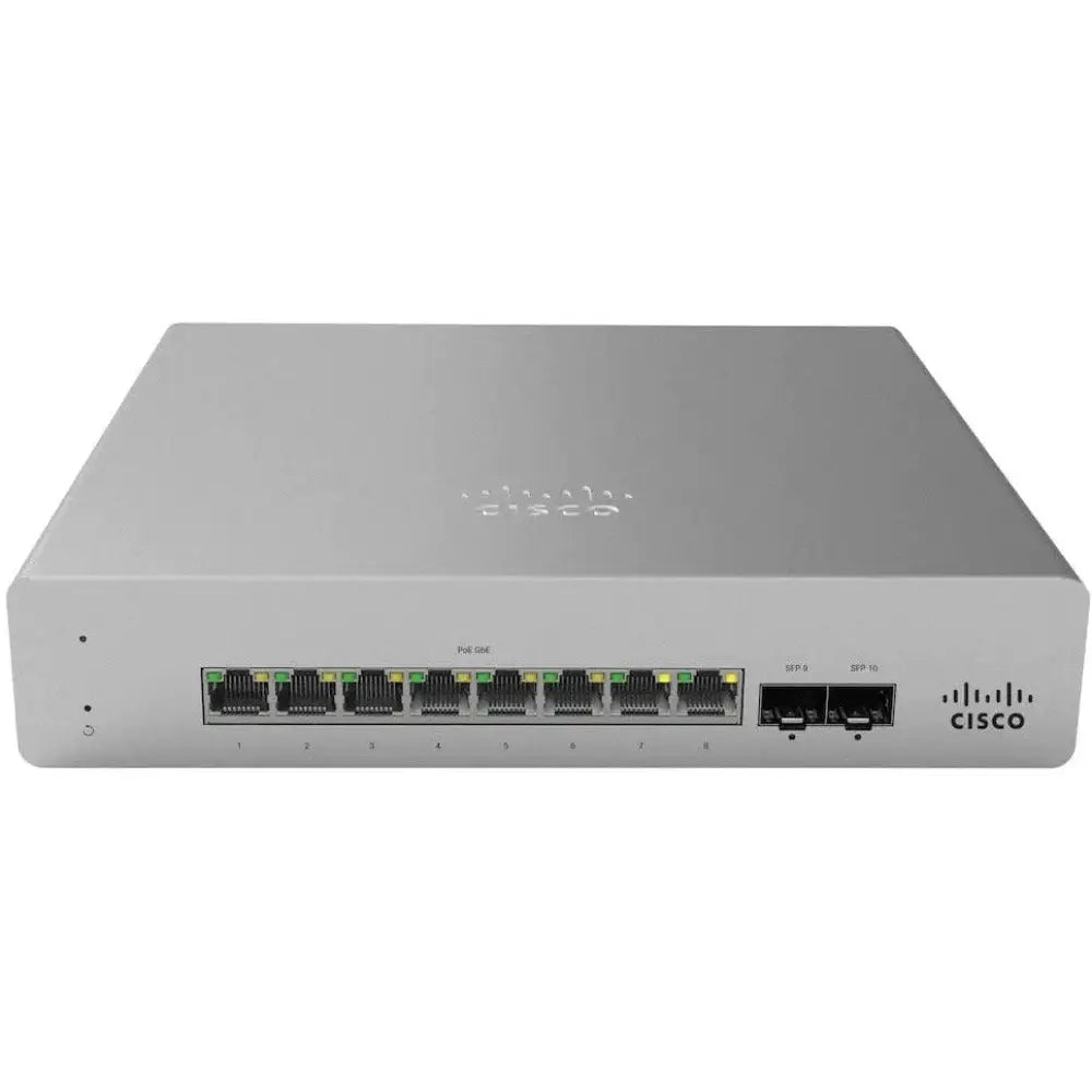 Cisco Meraki MS120-8LP-HW 8-Port PoE+ Gigabit Cloud-Managed Switch - Refurbished