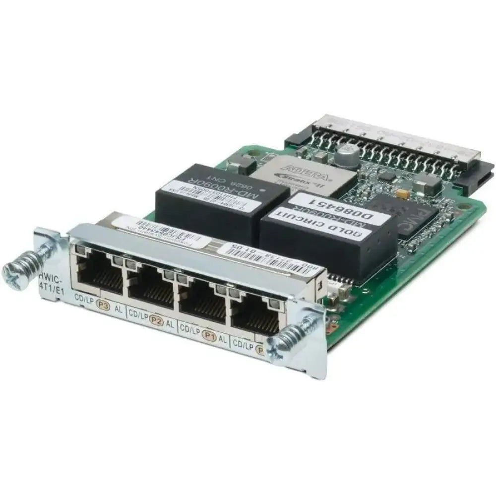 Cisco HWIC-4T1/E1 4-Port Clear Channel T1/E1 High-Speed WAN Interface Card - Refurbished