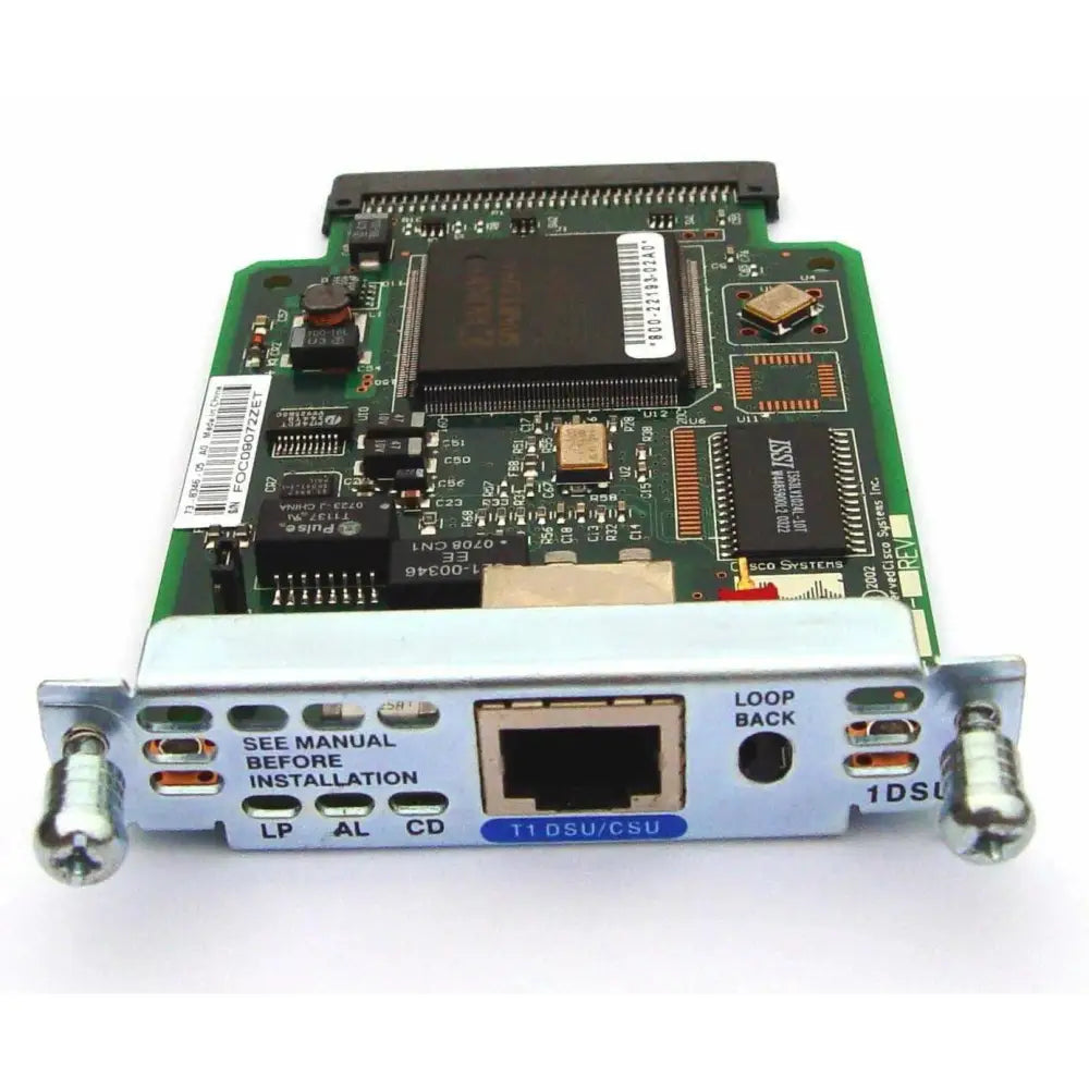 Cisco WIC-1DSU-T1 1-Port T1/Fractional T1 DSU/CSU WAN Interface Card - Refurbished