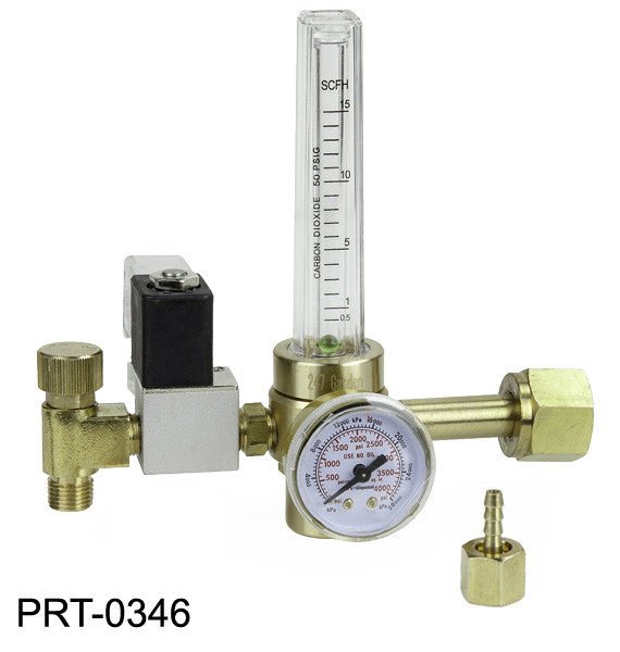 CO2 Tank Regulator with Solenoid Valve