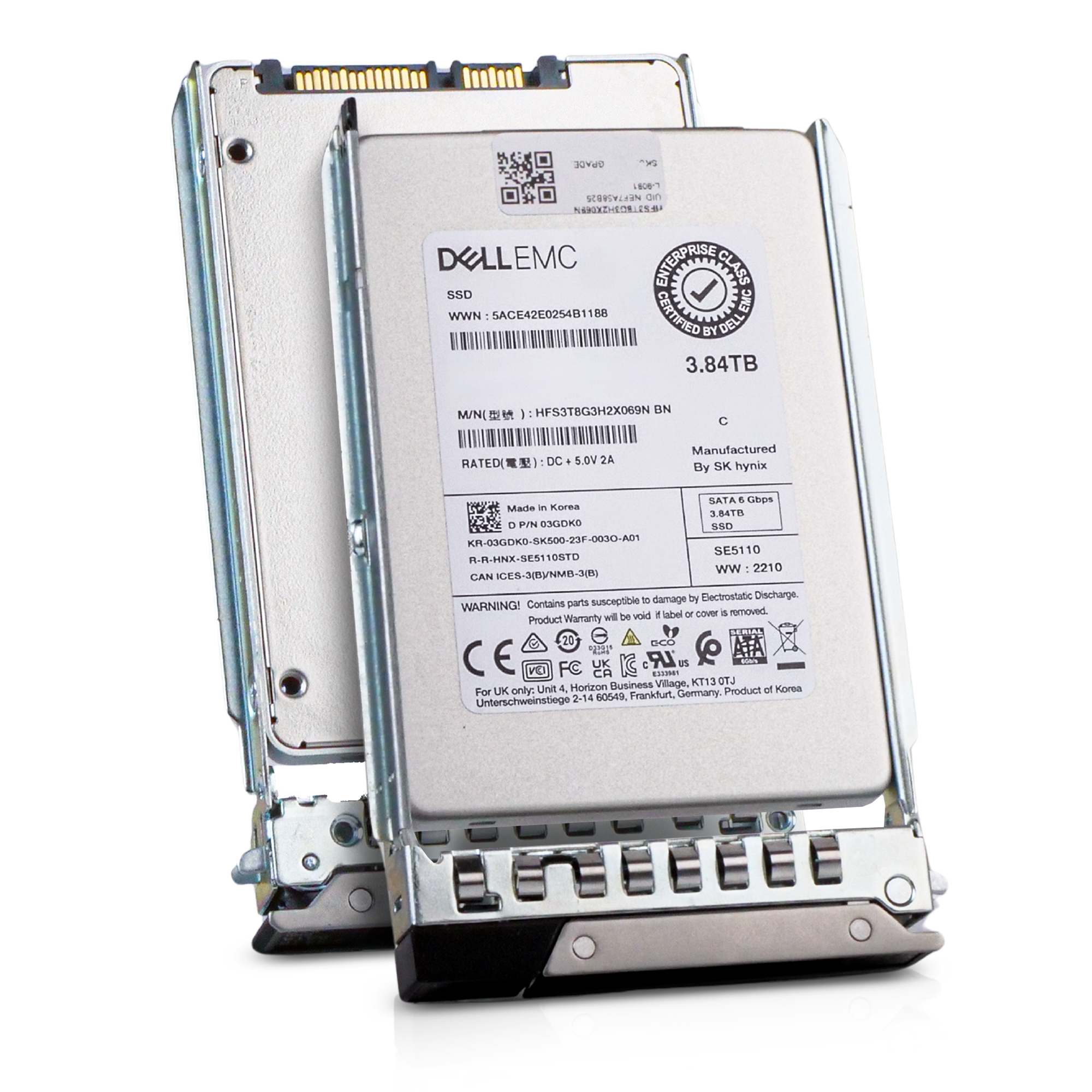 Dell G14 W9GHD 3.84TB 1 DWPD SATA 6Gb/s 3D TLC 2.5in Refurbished SSD