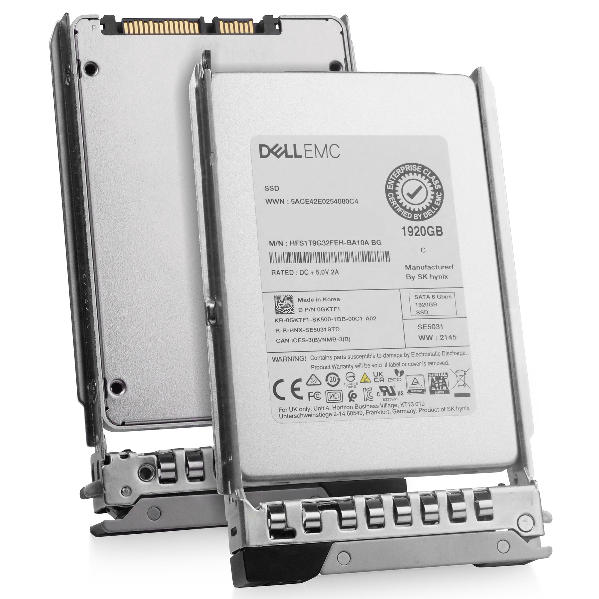 Dell G14 48RNW 1.92TB 3 DWPD SATA 6Gb/s Mixed-Use 3D TLC 2.5in Refurbished SSD