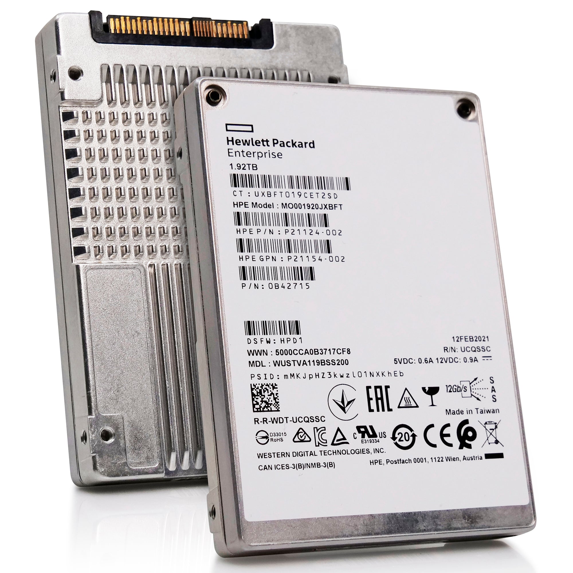 Western Digital/HP Ultrastar DC SS540 WUSTVA119BSS200 0B42715 1.92TB 1 DWPD SAS 12Gb/s 3D TLC 2.5in Read-Intensive Solid State Drive