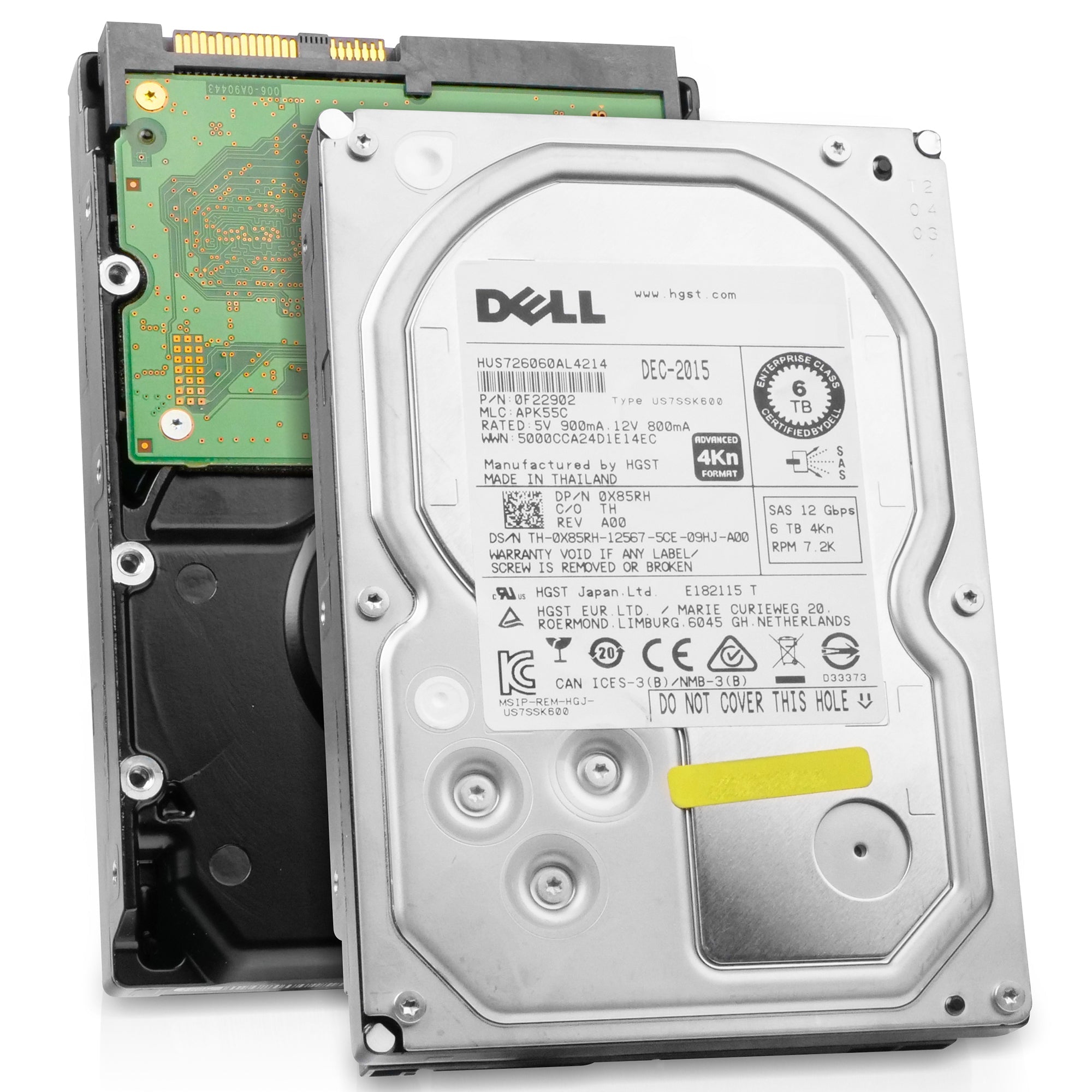 Dell/HGST Ultrastar 7K6000 HUS726060AL4214 6TB 7.2K RPM SAS 12Gb/s 4Kn 3.5in Hard Drive