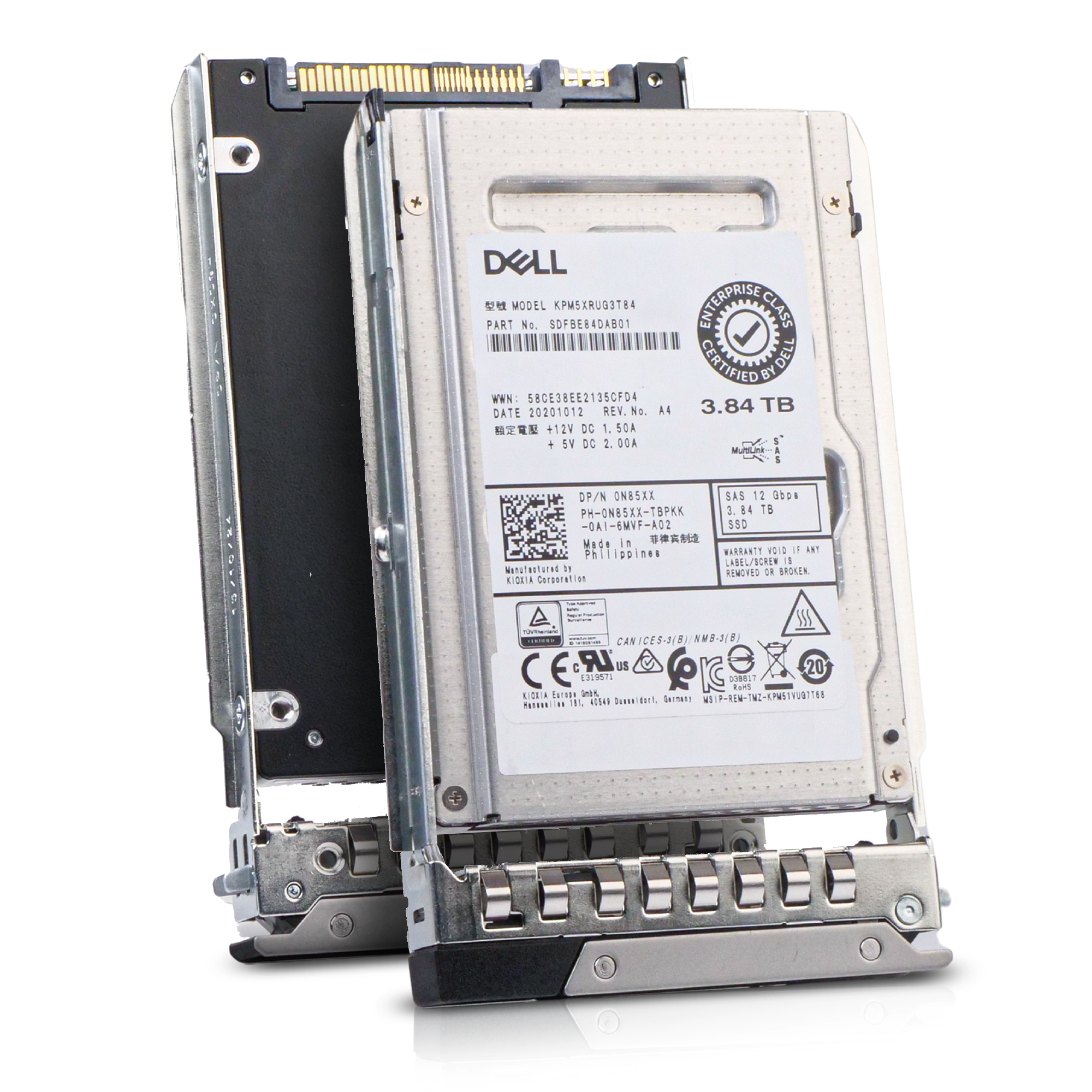 Dell G14 0D3YV7 3.84TB 1 DWPD SAS 12Gb/s Read Intensive 3D TLC 2.5in SSD