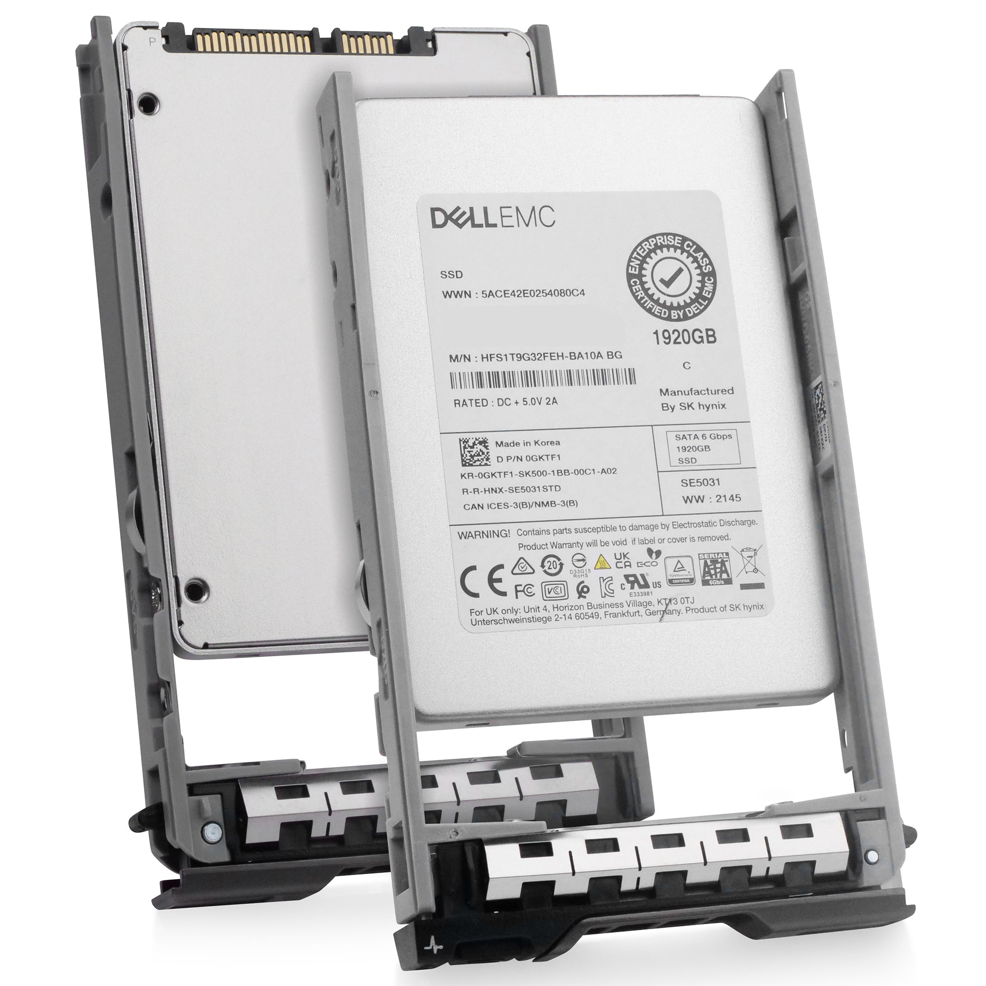 Dell G13 0FCM7P 1.92TB 3 DWPD SATA 6Gb/s Mixed Use 3D TLC 2.5in Refurbished SSD