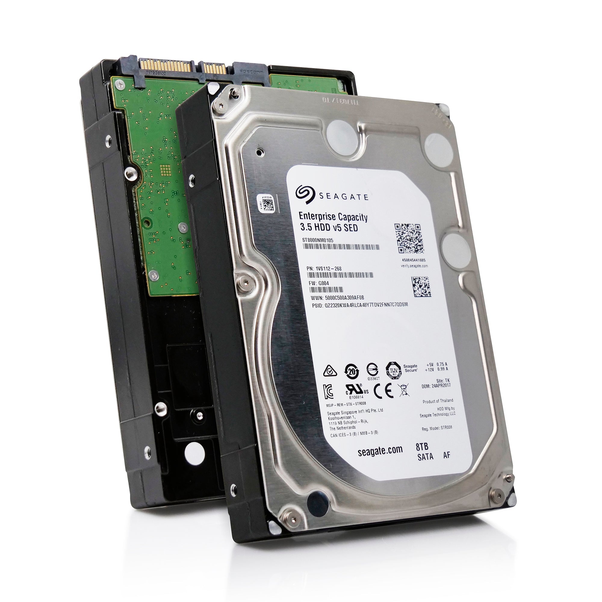 Seagate Exos 7E8 ST8000NM0105 8TB 7.2K RPM SATA 6Gb/s 512e 256MB 3.5" SED Hard Drive